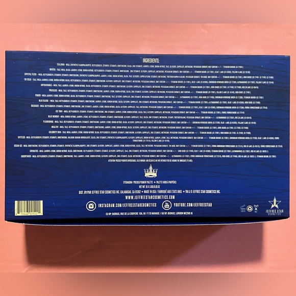 JEFFREE STAR Cosmetics BLUE BLOOD Eyeshadow Palette Makeup NEW IN BOX CASE - Picture 12 of 16